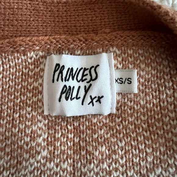 Princess Polly Zaynah Cropped Tan Cardigan - Picture 2 of 4